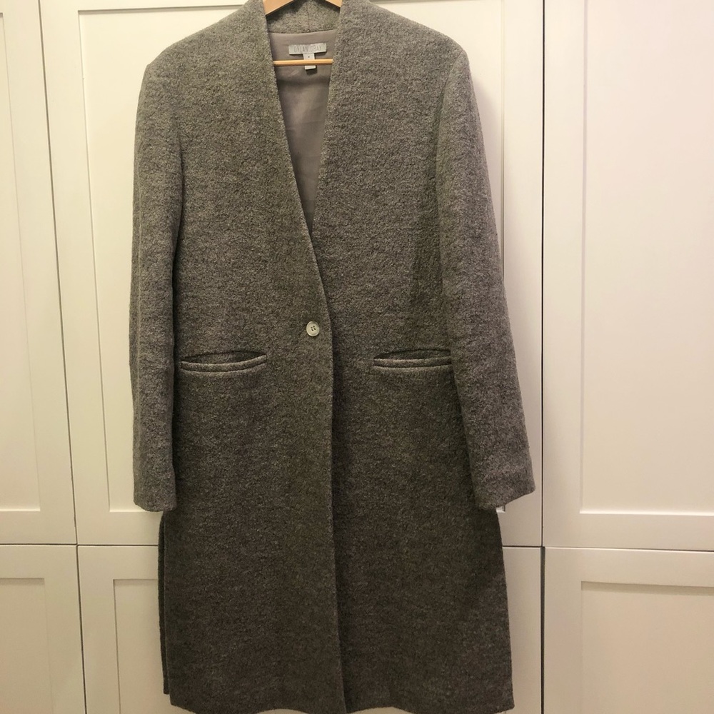 Dylan Gray Wool Coat View 5